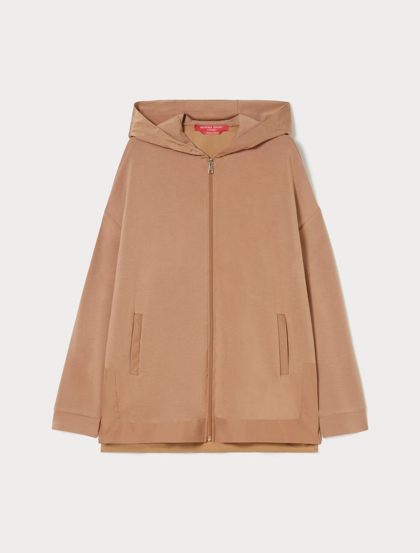 Insert-detail jersey jacket