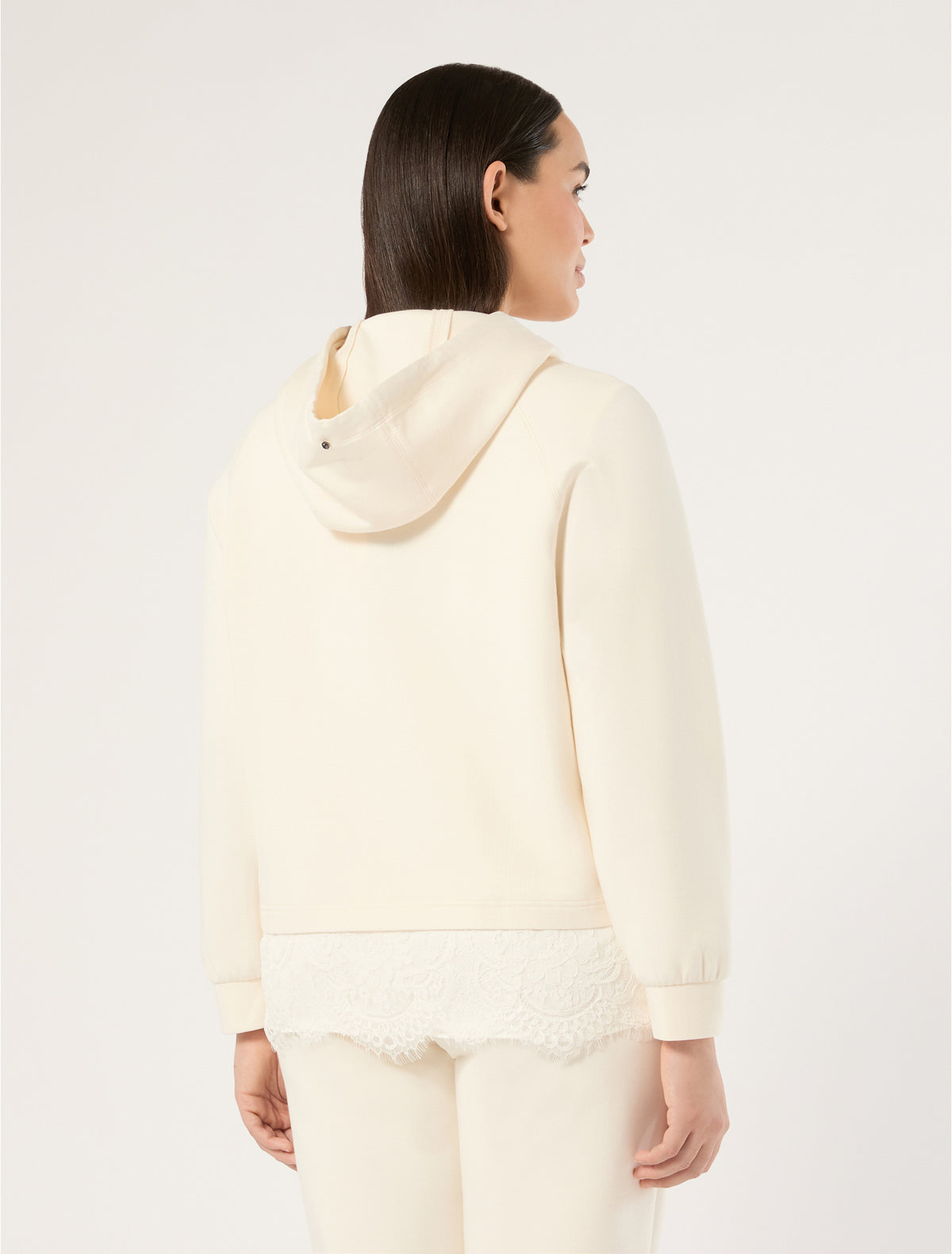 Marina Rinaldi lace-detail jersey jacket for woman