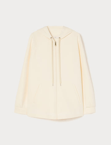 Marina Rinaldi lace-detail jersey jacket for woman