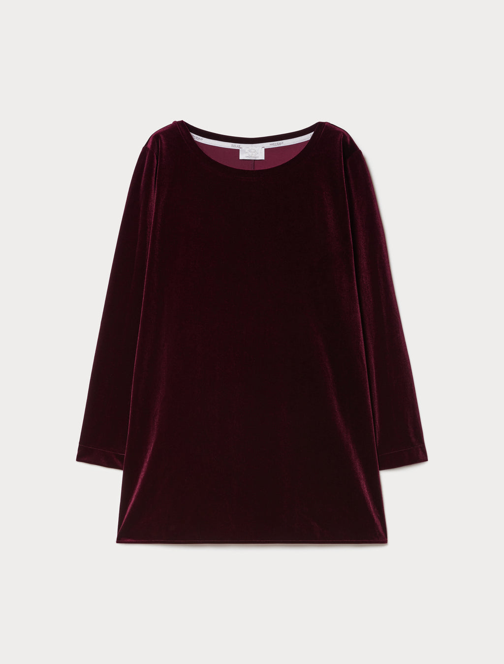 Velvet jersey tunic