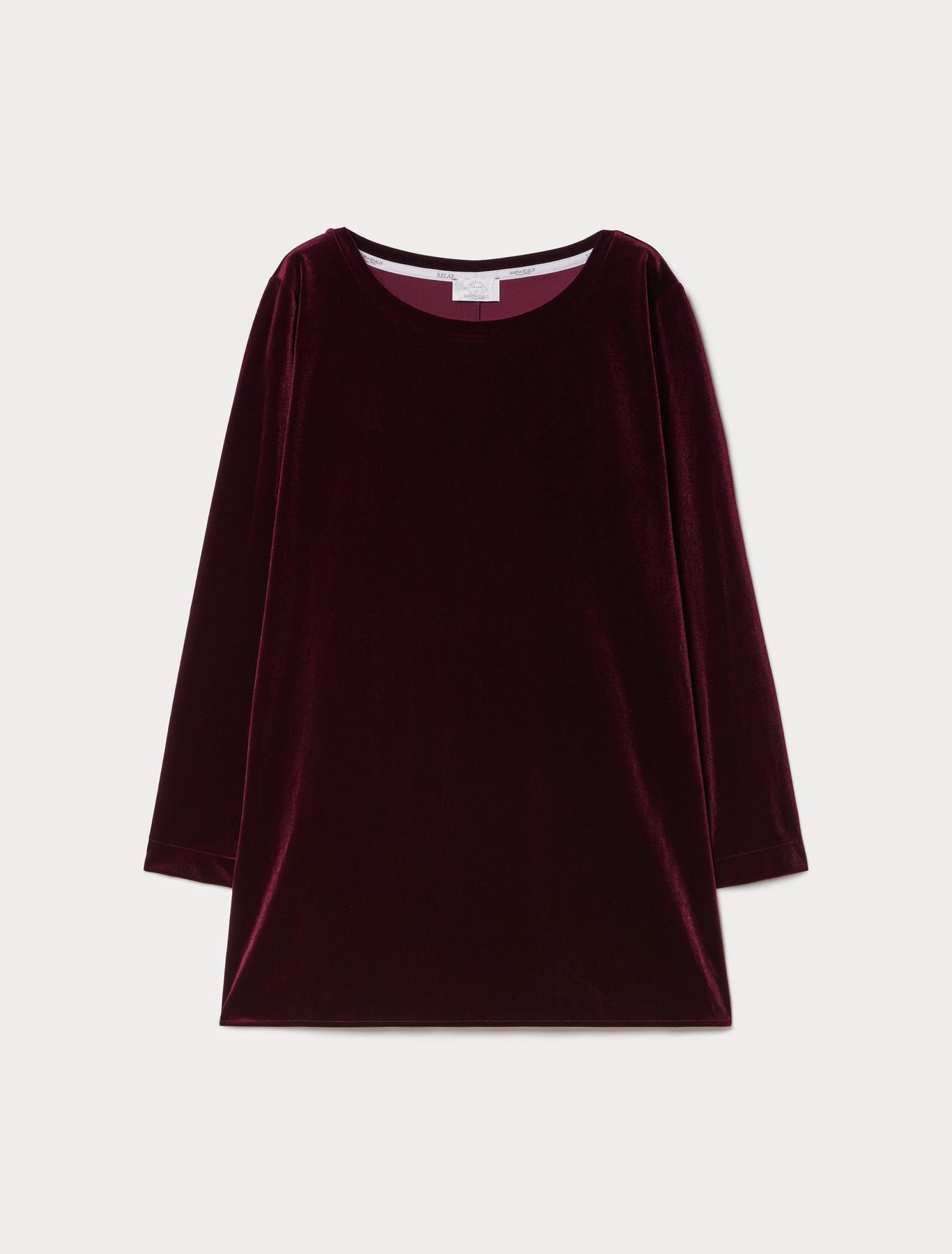 Velvet jersey tunic