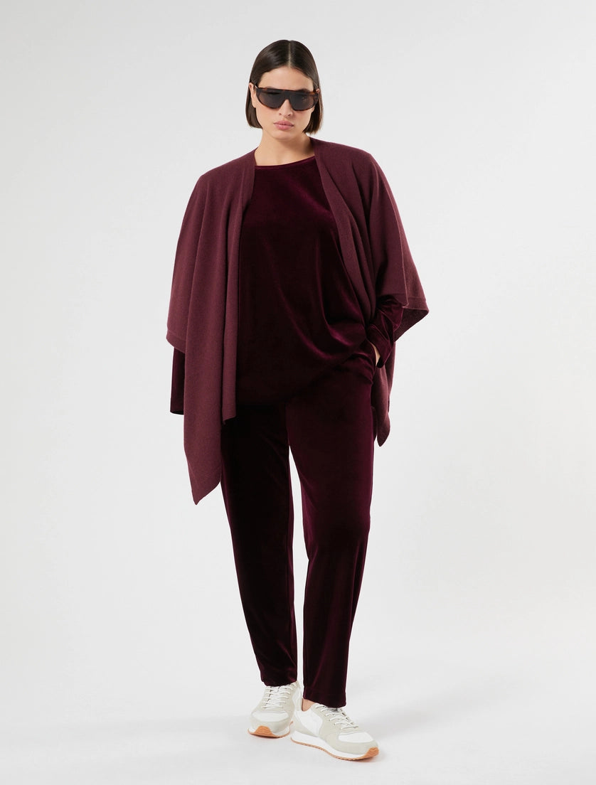 Velvet jersey tunic