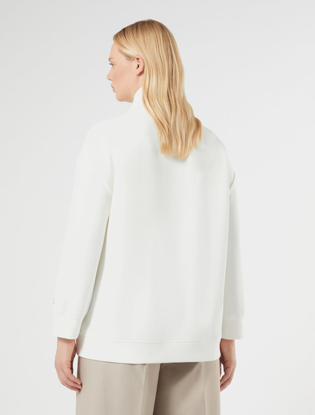 marina rinaldi double-faced jersey sweatshirt for woman