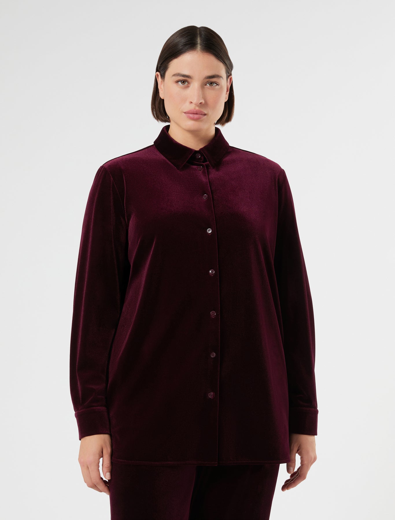 Velvet jersey shirt