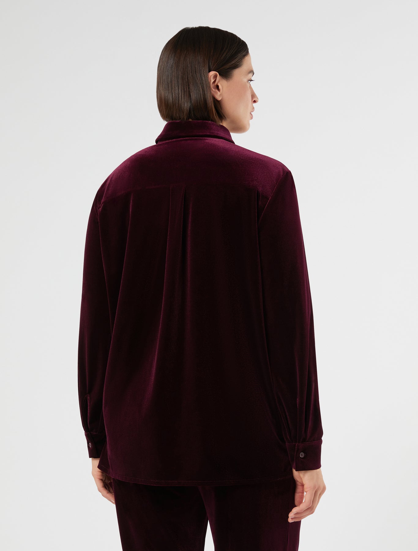 Velvet jersey shirt