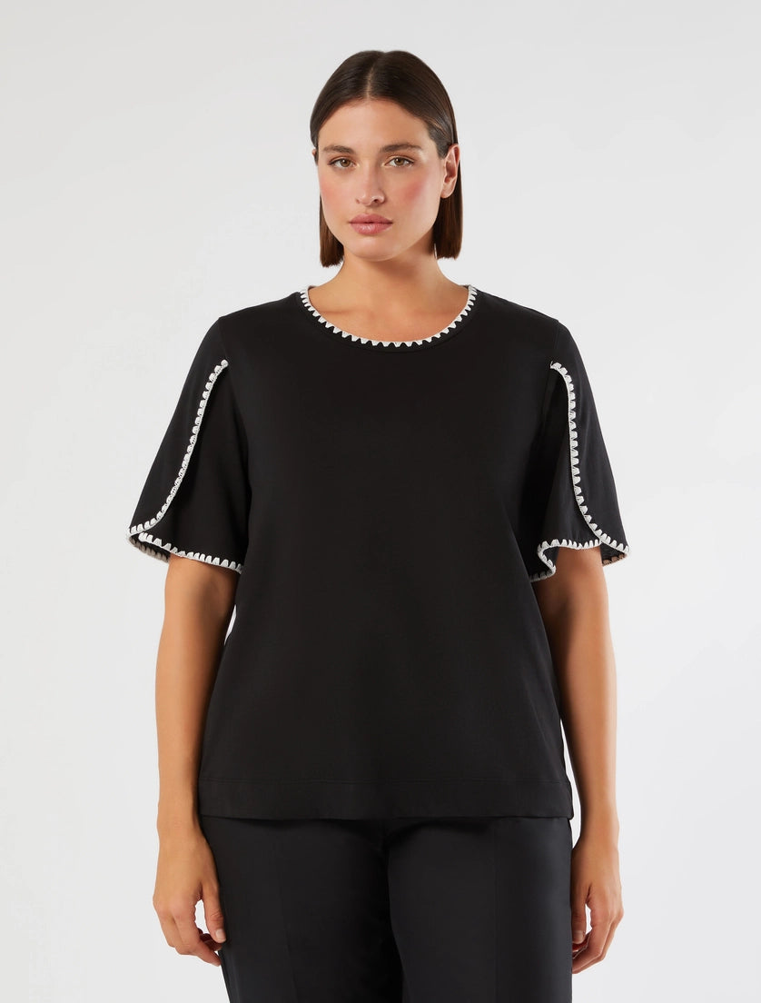marina rinaldi cotton jersey t-shirt for woman