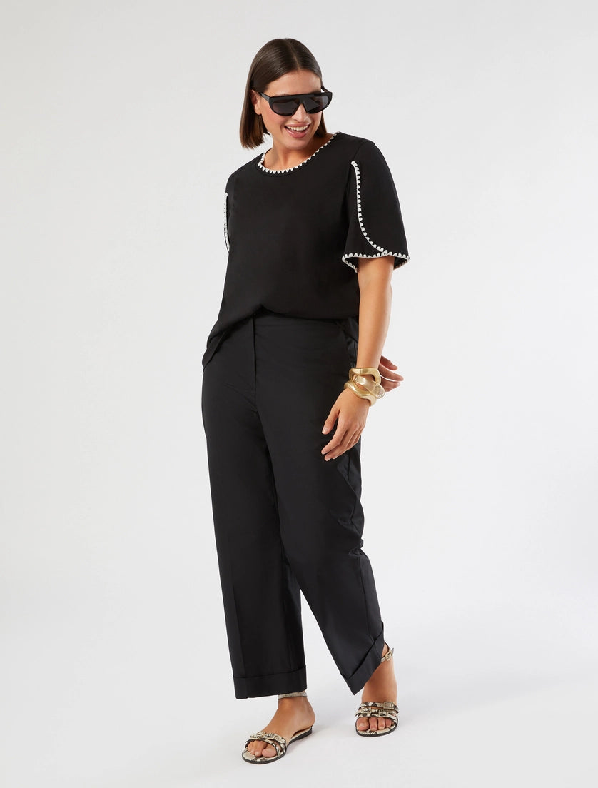 marina rinaldi cotton jersey t-shirt for woman