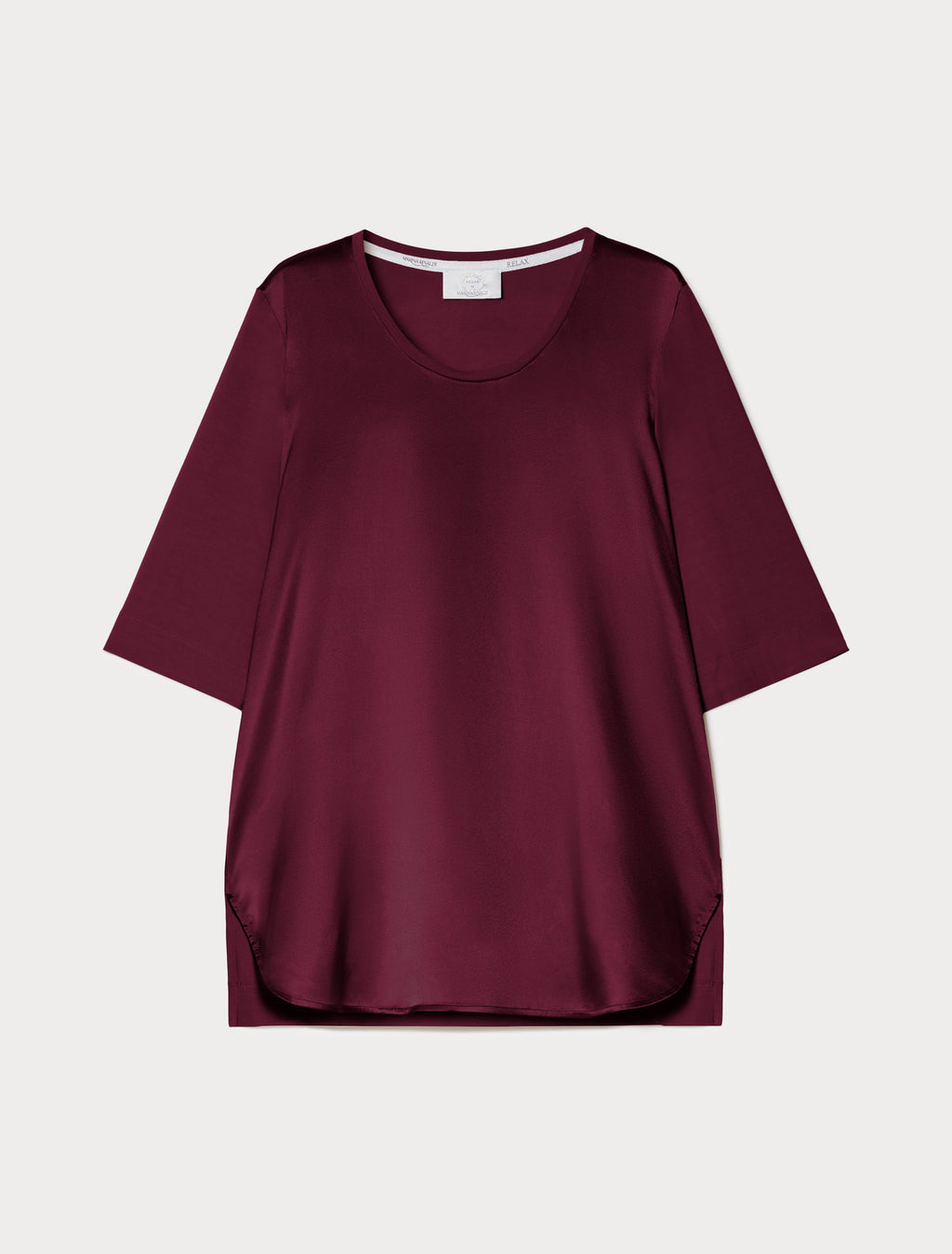 Jersey and silk T-shirt