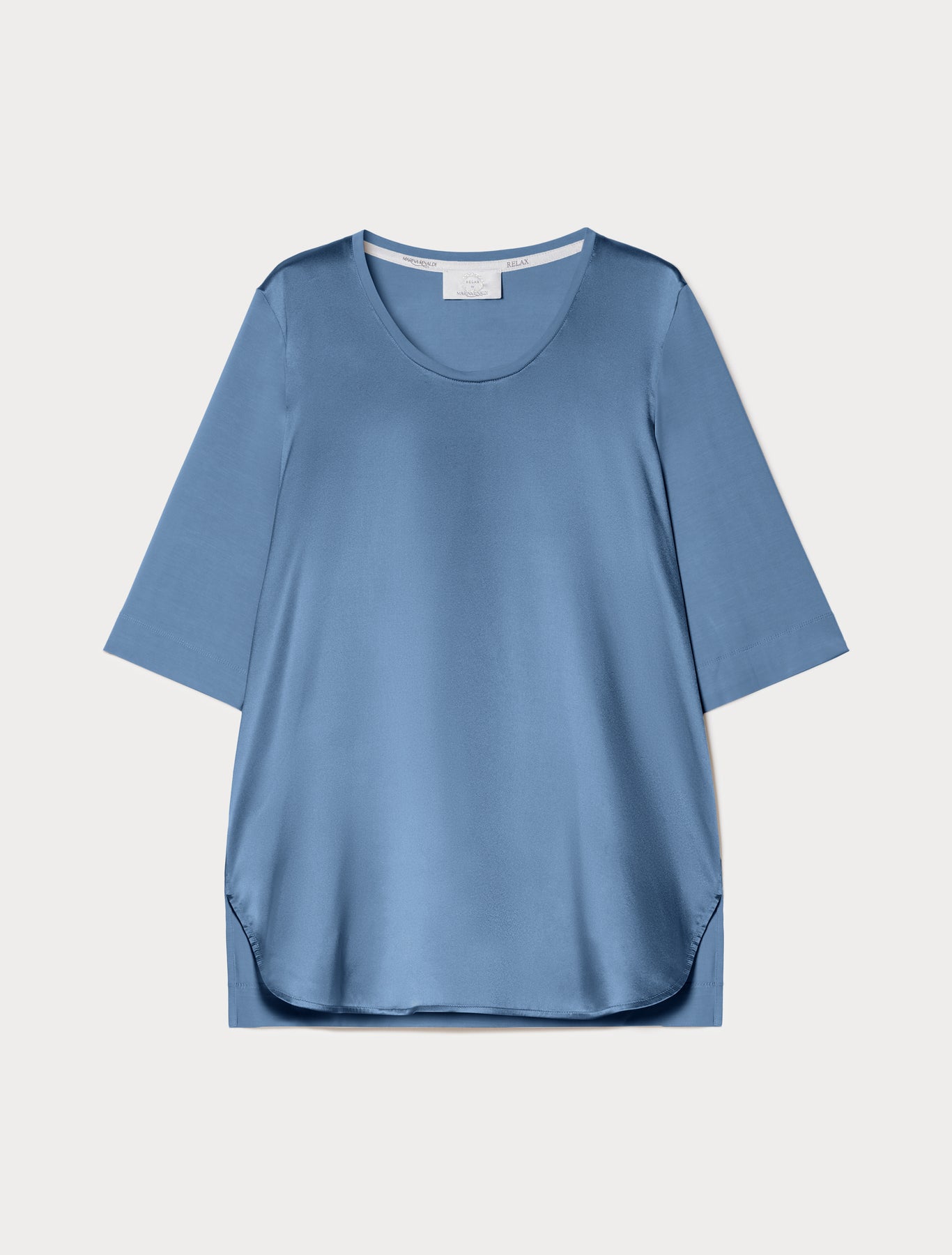 Jersey and silk T-shirt