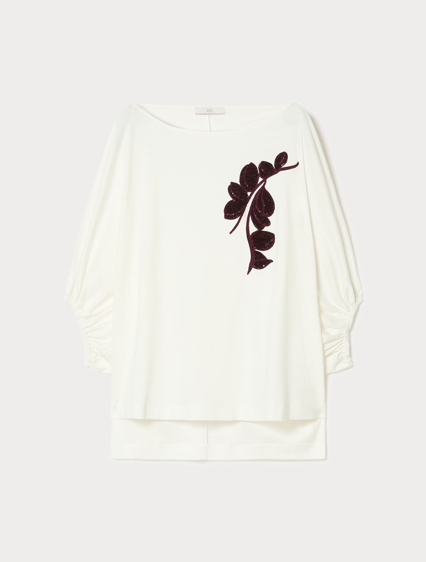 marina rinaldi embroidered jersey t-shirt for woman