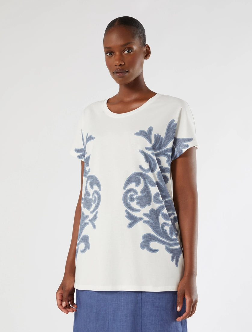 marina rinaldi cotton jersey t-shirt for woman
