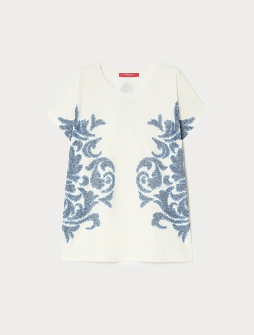 marina rinaldi cotton jersey t-shirt for woman