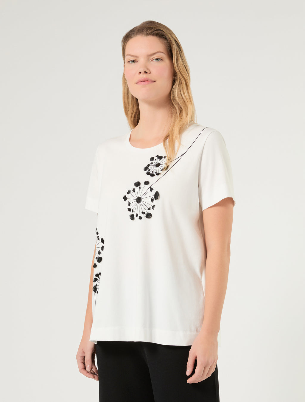 Marina Rinaldi printed jersey t-shirt for woman