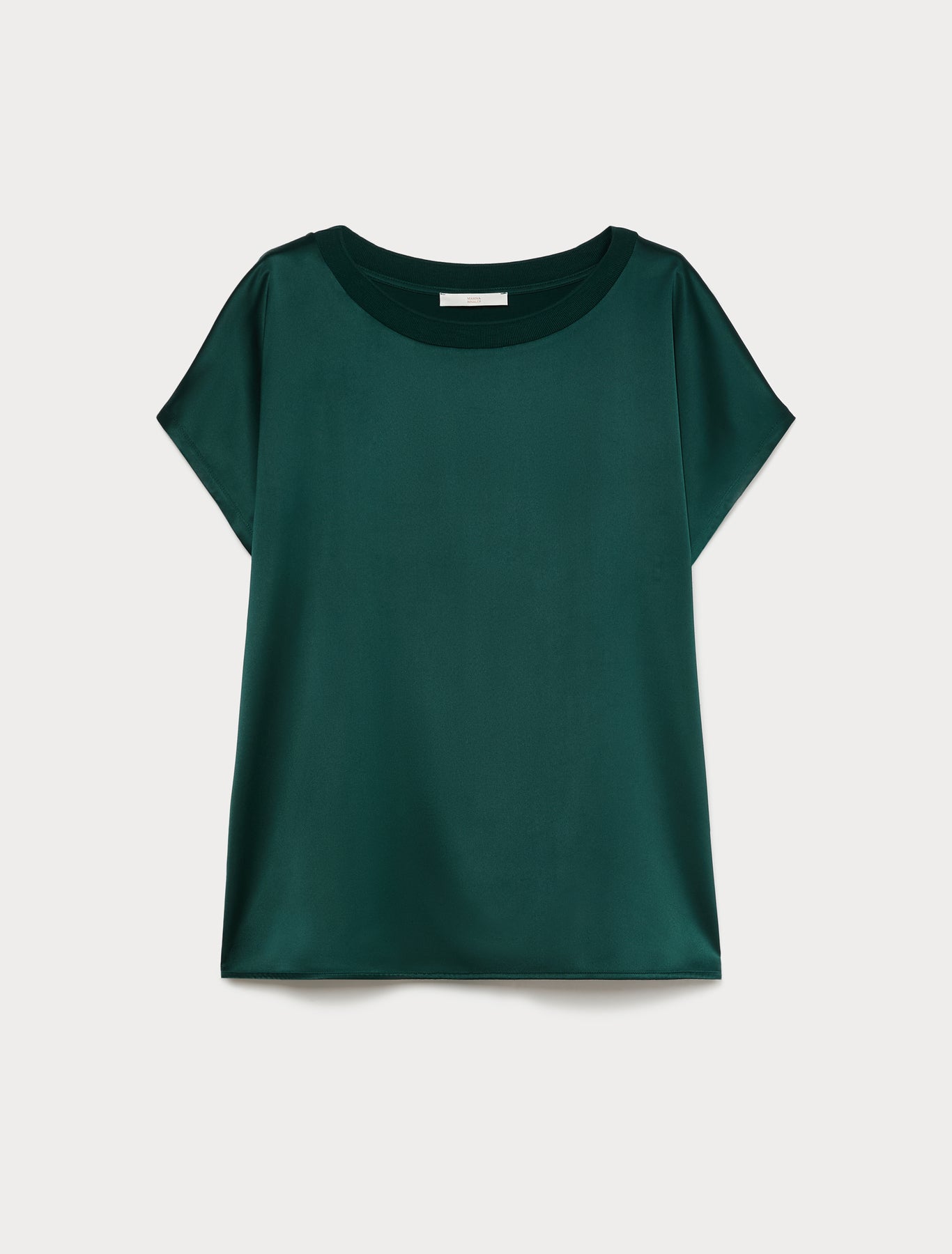 Marina Rinaldi jersey and satin t-shirt for woman
