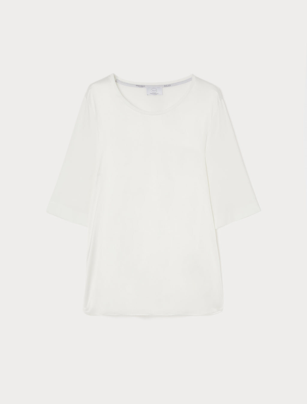 Jersey and satin T-shirt