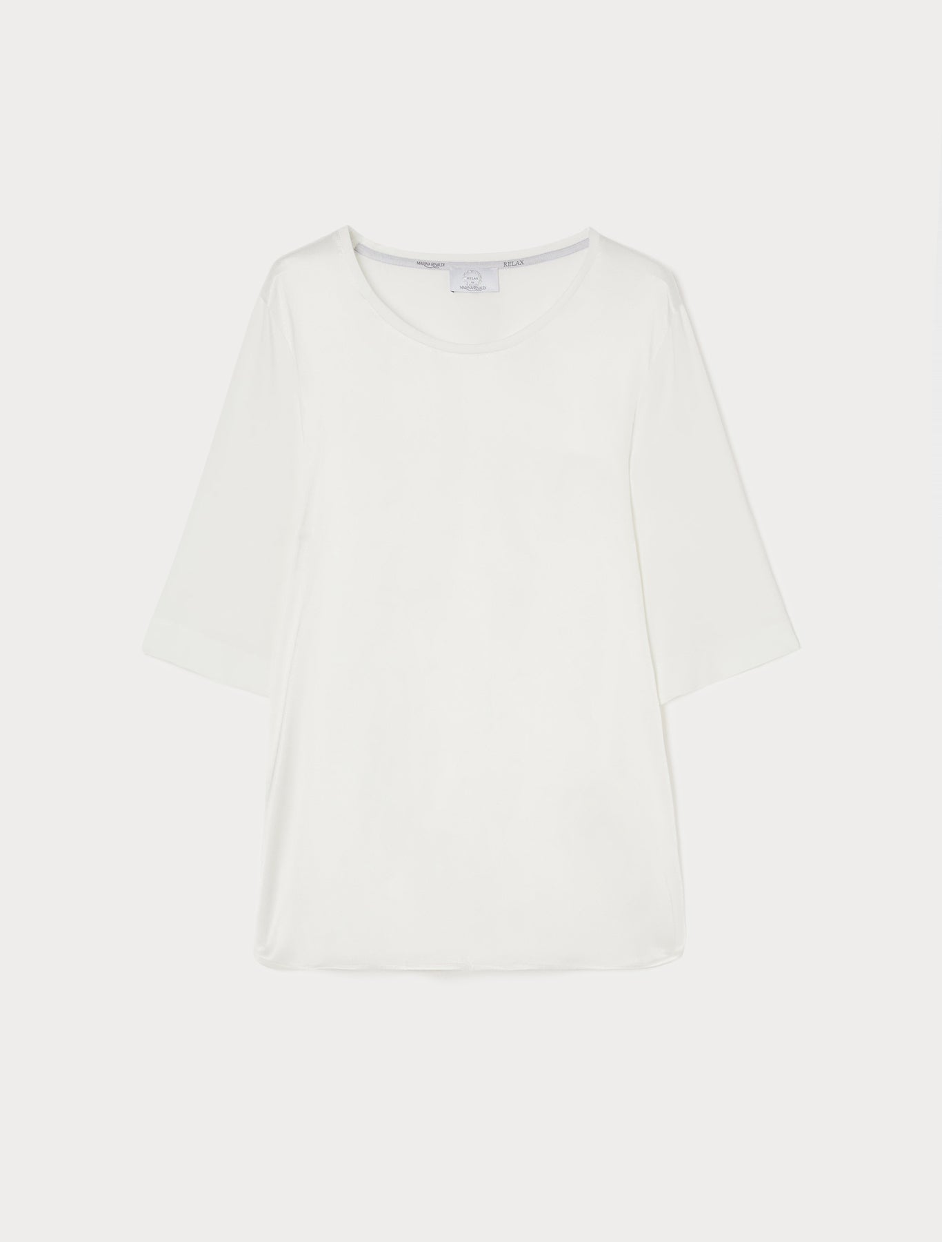 Jersey and satin T-shirt