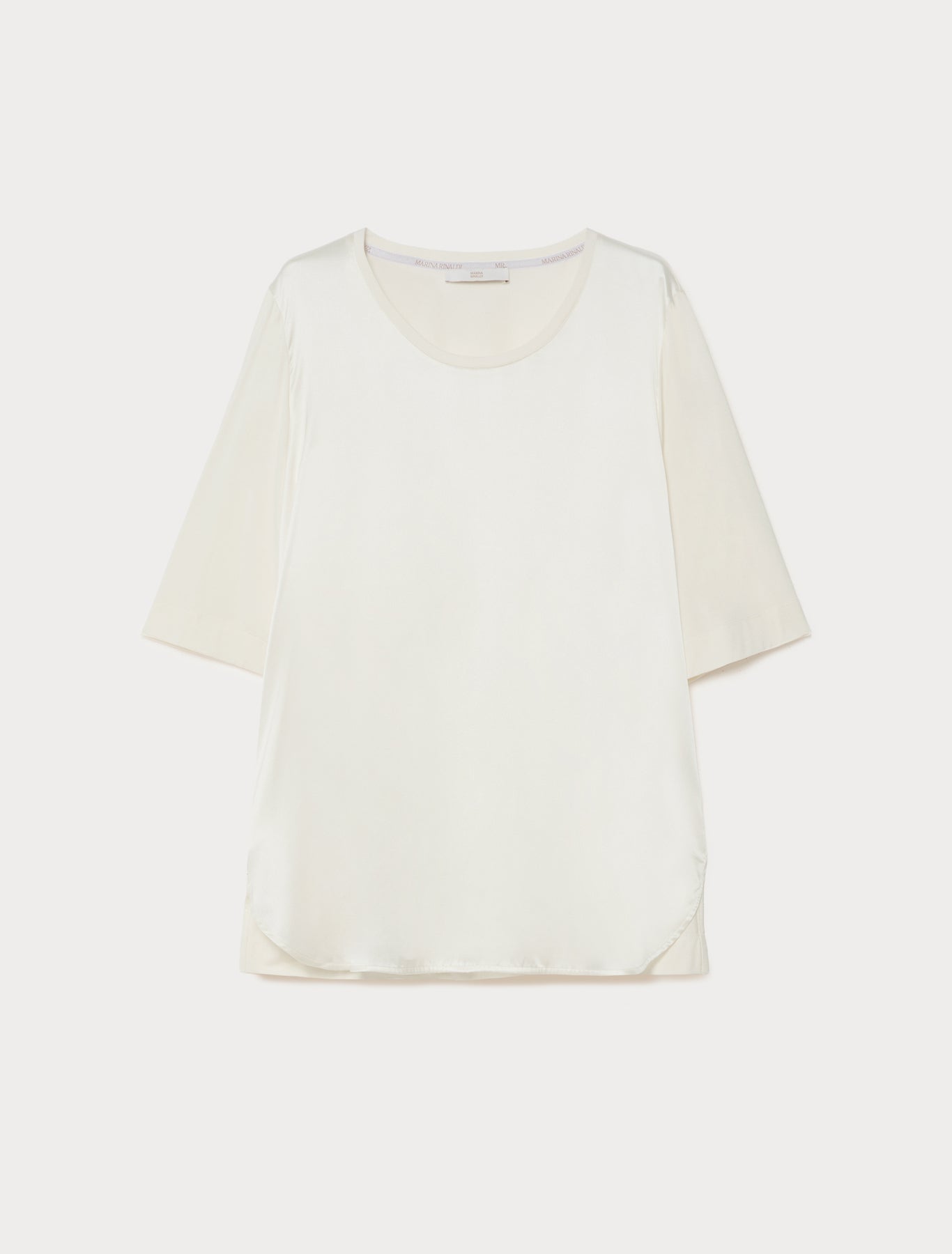Marina Rinaldi jersey and satin t-shirt for woman