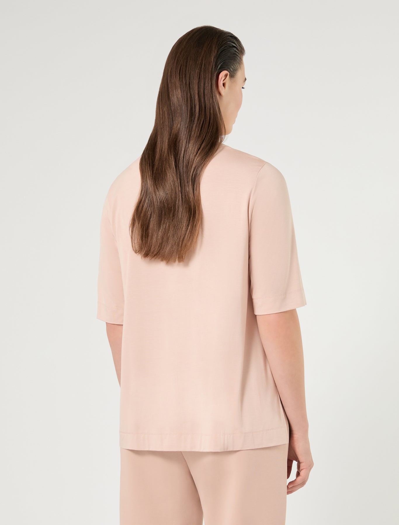 Marina Rinaldi jersey and satin t-shirt for woman