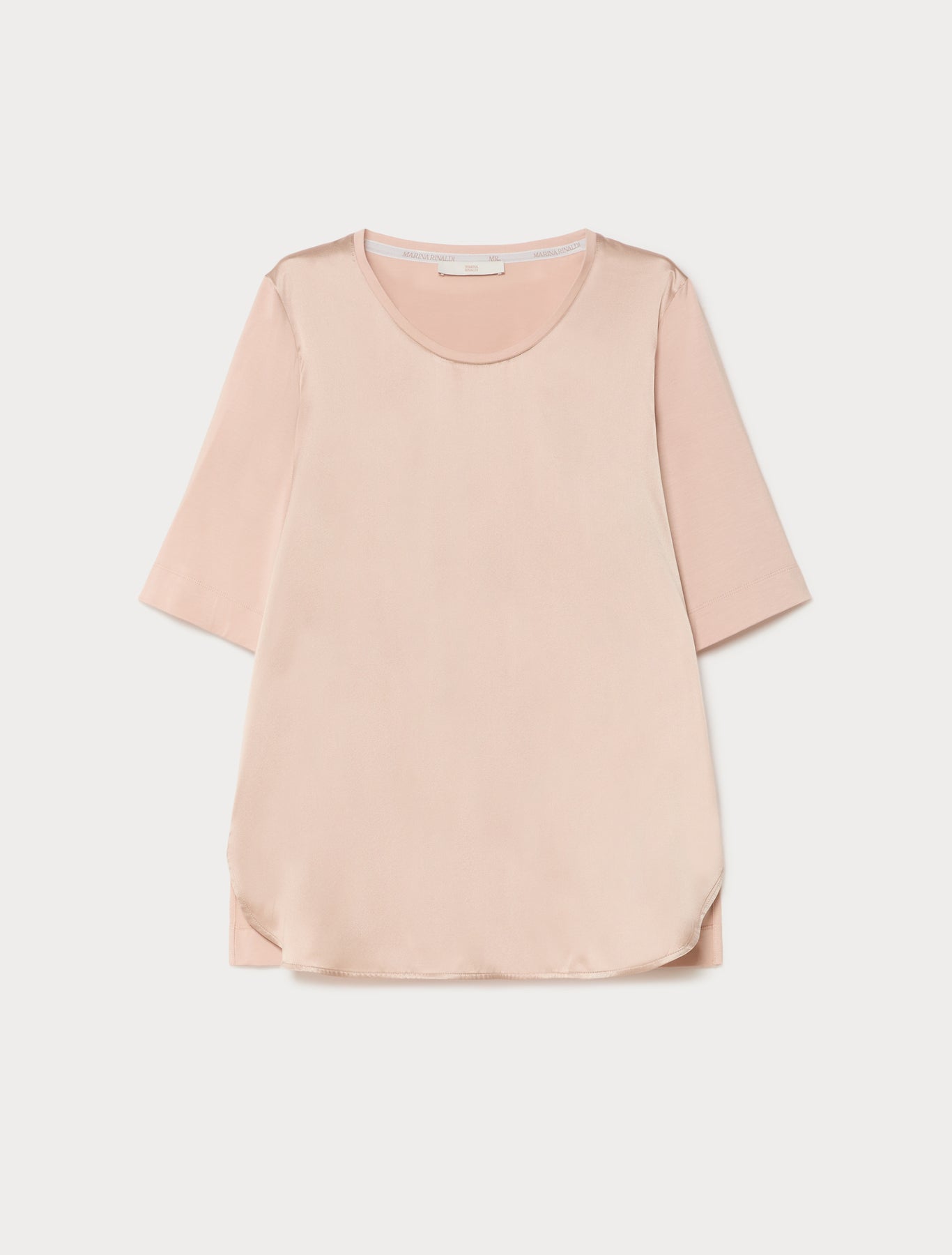 Marina Rinaldi jersey and satin t-shirt for woman