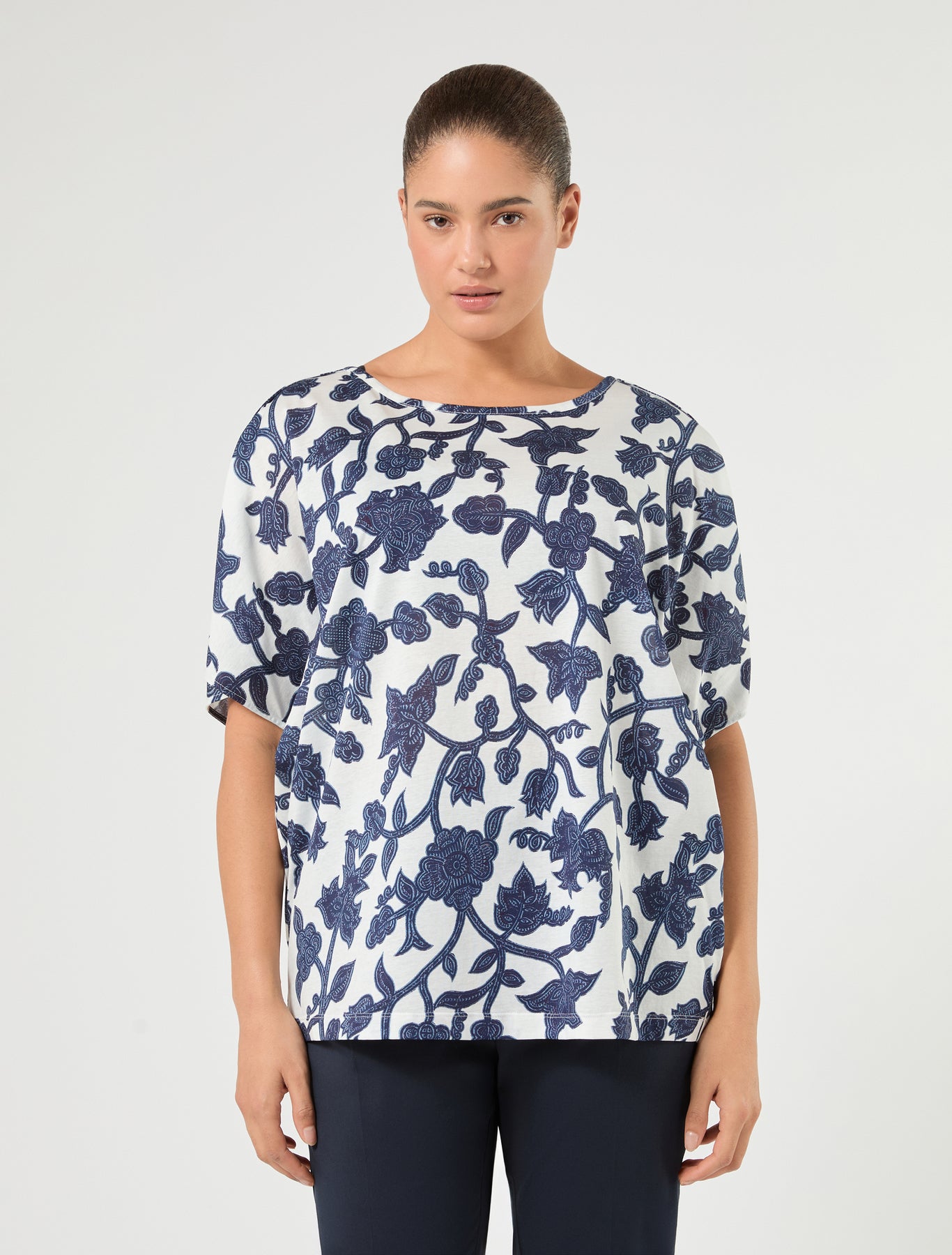 Marina Rinaldi cotton jersey t-shirt for woman